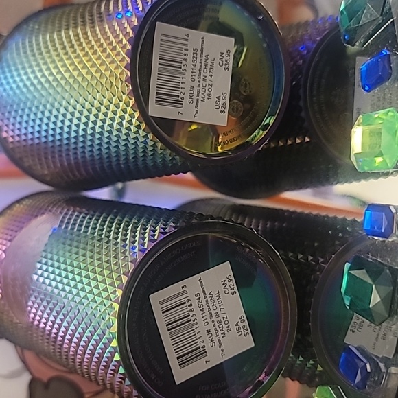 💙Starbucks '23 Fall Oil Slick Rainbow Blk Bling Studded Tumbler💜 - Picture 5 of 8